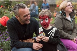 Boy in Halloween costume